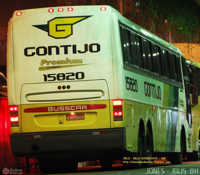 Empresa Gontijo de Transportes 15820 na cidade de Belo Horizonte, Minas Gerais, Brasil, por Jones Bh. Número da foto: #486514.