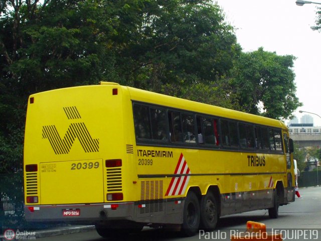 Viação Itapemirim 20399 na cidade de São Paulo, São Paulo, Brasil, por Paulo Ricardo. ID da foto: 487904.