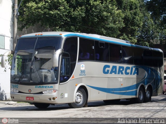 Viação Garcia 7690 na cidade de Rio de Janeiro, Rio de Janeiro, Brasil, por Adriano Minervino. ID da foto: 489740.