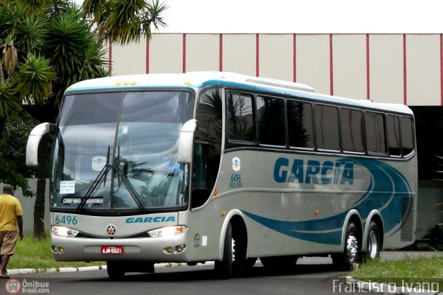 Viação Garcia 6496 na cidade de Ourinhos, São Paulo, Brasil, por Francisco Ivano. Número da foto: #489966.