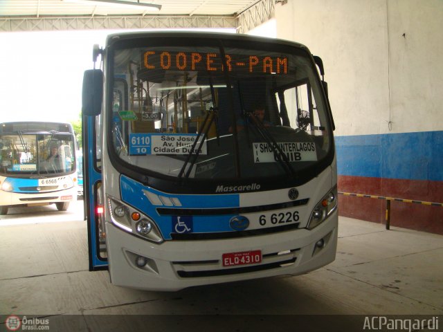 Transwolff Transportes e Turismo 6 6226 na cidade de São Paulo, São Paulo, Brasil, por Antonio Carlos Pangardi. ID da foto: 489367.