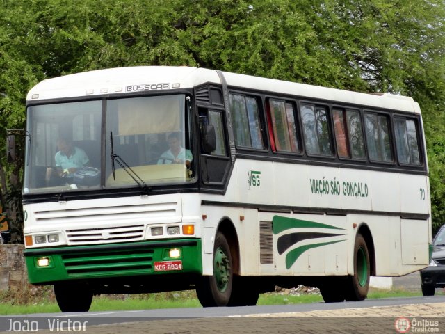 Viação São Gonçalo 70 na cidade de Teresina, Piauí, Brasil, por João Victor. ID da foto: 490677.