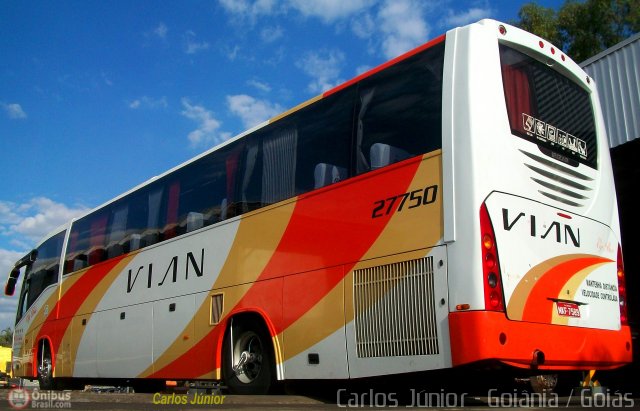 VIAN - Viação Anapolina 27750 na cidade de Goiatins, Tocantins, Brasil, por Carlos Júnior. ID da foto: 492206.