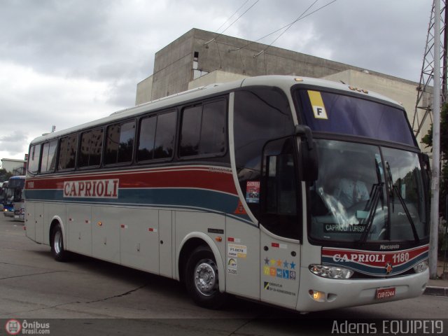 Viação Caprioli 1180 na cidade de São Paulo, São Paulo, Brasil, por Adems  Equipe 19. ID da foto: 492310.