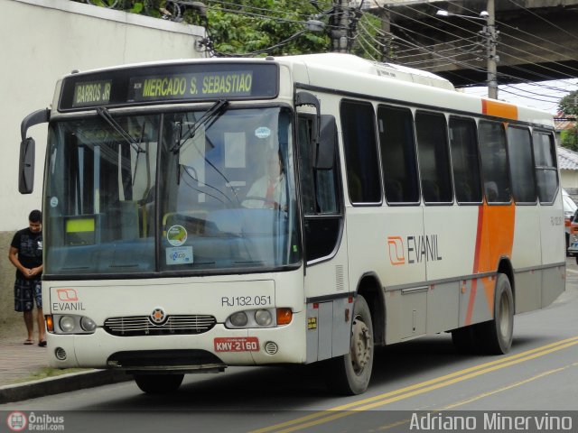 Evanil Transportes e Turismo RJ 132.051 na cidade de Nova Iguaçu, Rio de Janeiro, Brasil, por Adriano Minervino. Número da foto: #493158.