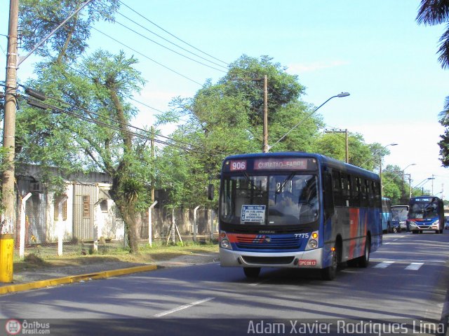 Viação Piracicabana 7775 na cidade de Cubatão, São Paulo, Brasil, por Adam Xavier Rodrigues Lima. ID da foto: 494025.