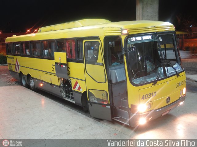 Viação Itapemirim 40313 na cidade de Uberlândia, Minas Gerais, Brasil, por Vanderlei da Costa Silva Filho. ID da foto: 494322.