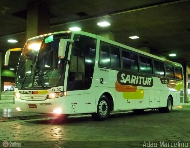 Saritur - Santa Rita Transporte Urbano e Rodoviário 13100 na cidade de Belo Horizonte, Minas Gerais, Brasil, por Adão Raimundo Marcelino. Número da foto: #496579.