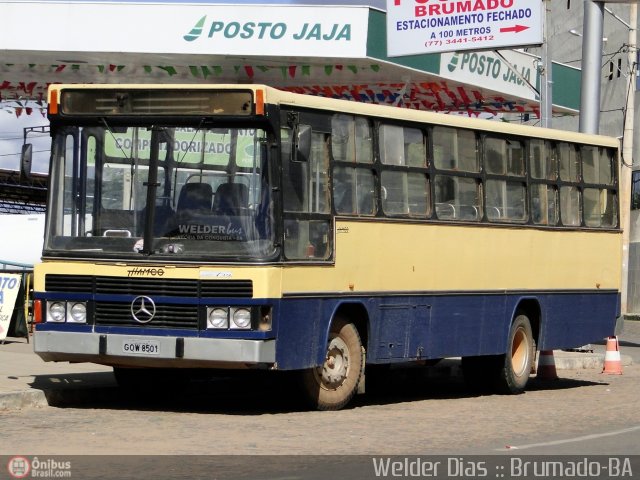 Ônibus Particulares 8501 na cidade de Brumado, Bahia, Brasil, por Welder Dias. ID da foto: 496396.