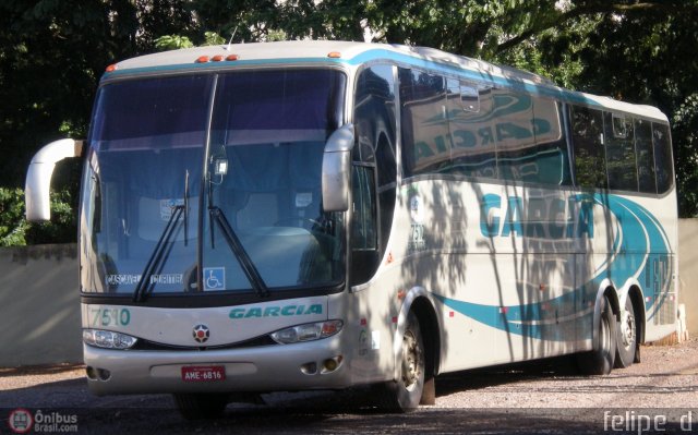 Viação Garcia 7510 na cidade de Cascavel, Paraná, Brasil, por Felipe  Dn. ID da foto: 495629.