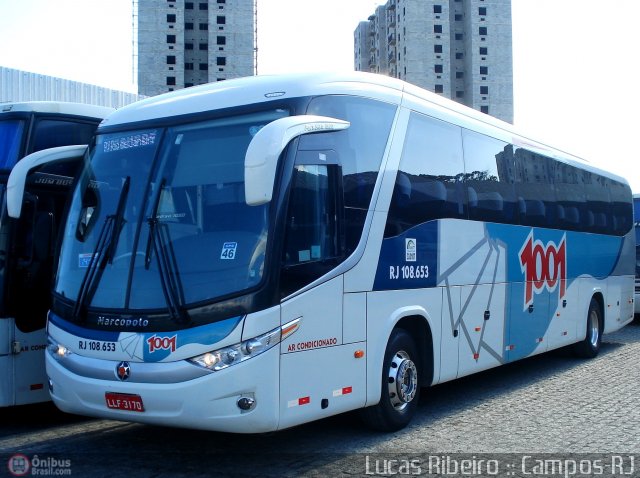Auto Viação 1001 RJ 108.653 na cidade de Campos dos Goytacazes, Rio de Janeiro, Brasil, por Lucas  Ribeiro. Número da foto: #474702.