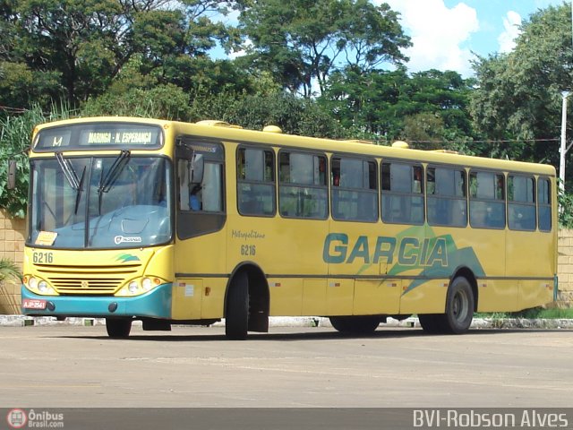 Viação Garcia 6216 na cidade de Maringá, Paraná, Brasil, por Robson Alves. Número da foto: #474804.