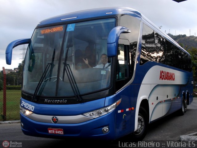 Viação Águia Branca 24090 na cidade de Vitória, Espírito Santo, Brasil, por Lucas  Ribeiro. Número da foto: #474610.
