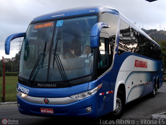 Viação Águia Branca 24090 na cidade de Vitória, Espírito Santo, Brasil, por Lucas  Ribeiro. ID da foto: 474610.