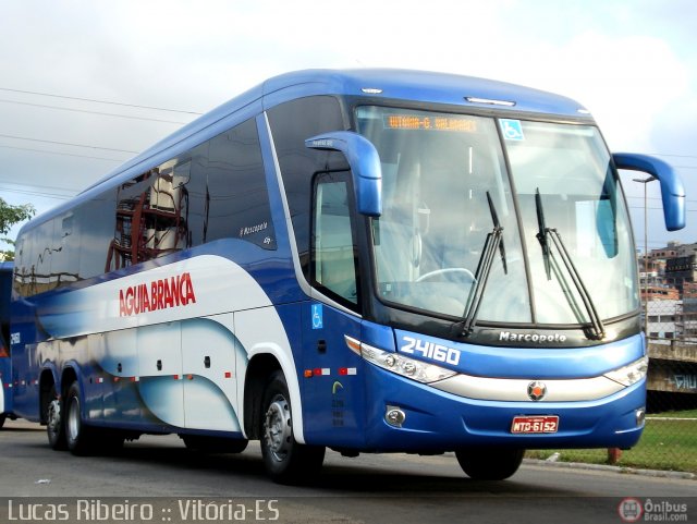 Viação Águia Branca 24160 na cidade de Vitória, Espírito Santo, Brasil, por Lucas  Ribeiro. ID da foto: 474615.