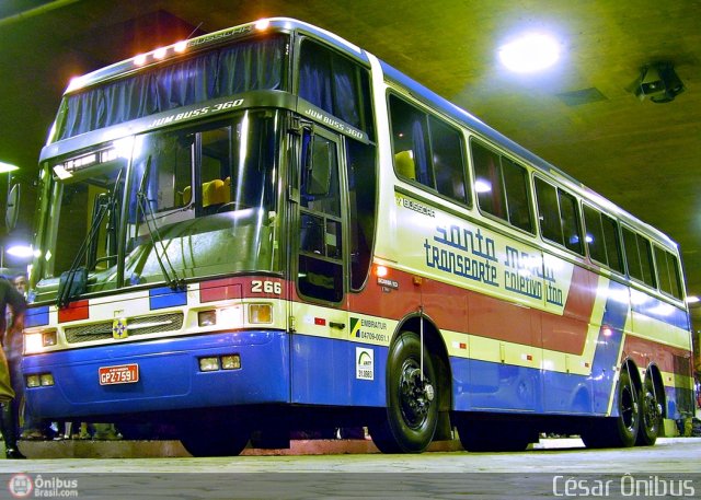 Transporte Coletivo Santa Maria 266 na cidade de Belo Horizonte, Minas Gerais, Brasil, por César Ônibus. Número da foto: #499032.