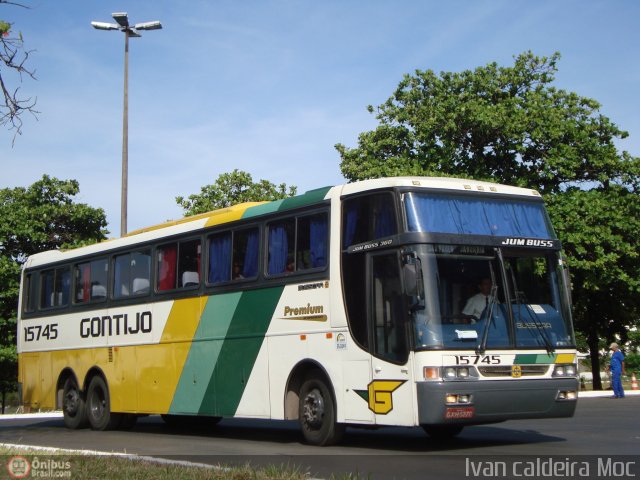 Empresa Gontijo de Transportes 15745 na cidade de Montes Claros, Minas Gerais, Brasil, por Ivan Caldeira Moc. ID da foto: 499443.