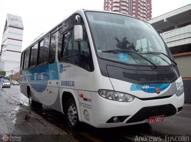 GGuida - Graça e Guida Transportes e Turismo 3100 na cidade de Joinville, Santa Catarina, Brasil, por Andrews  Fuscolin. Número da foto: #500091.