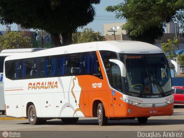 Viação Paraúna 1015 na cidade de Goiânia, Goiás, Brasil, por Douglas Andrez. Número da foto: #499654.