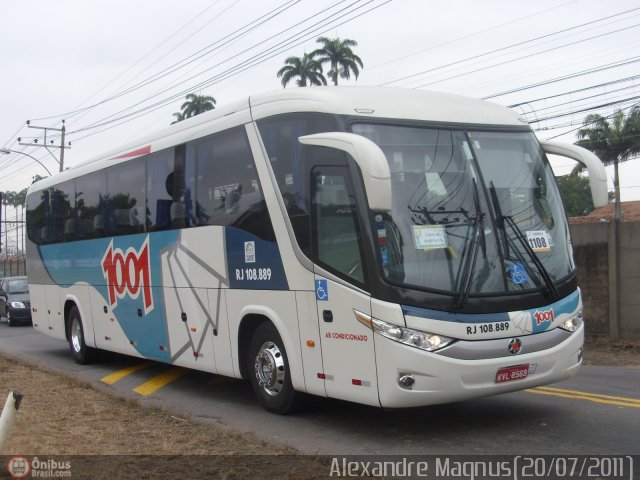 Auto Viação 1001 RJ 108.889 na cidade de Rio de Janeiro, Rio de Janeiro, Brasil, por Alexandre  Magnus. Número da foto: #500685.