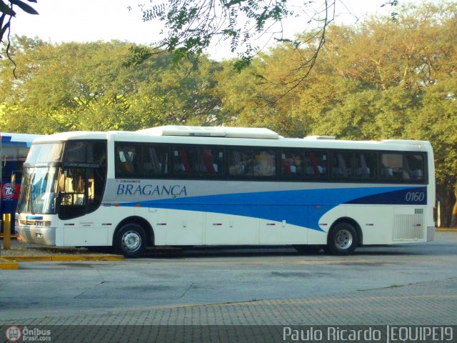 Auto Viação Bragança 0160 na cidade de São Paulo, São Paulo, Brasil, por Paulo Ricardo. ID da foto: 501471.