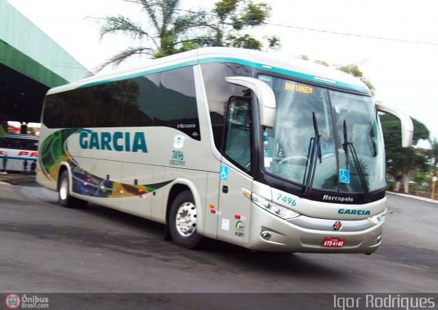 Viação Garcia 7496 na cidade de Bauru, São Paulo, Brasil, por Igor  Rodrigues. Número da foto: #502529.