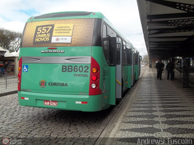 Transporte Coletivo Glória BB602 na cidade de Curitiba, Paraná, Brasil, por Andrews  Fuscolin. ID da foto: 504473.