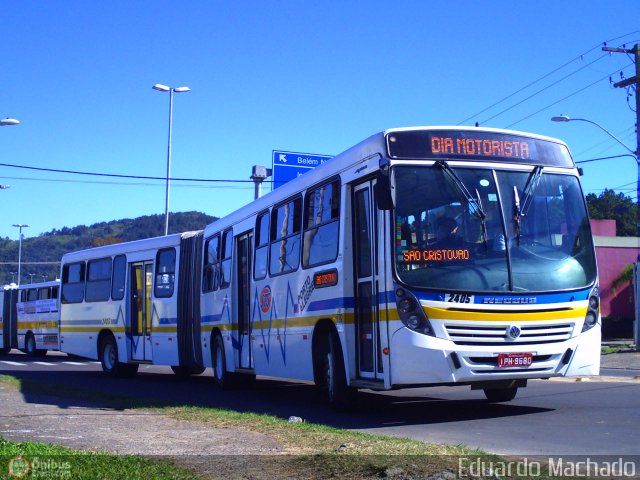 Restinga Transportes Coletivos 2405 na cidade de Porto Alegre, Rio Grande do Sul, Brasil, por Eduardo Machado. Número da foto: #505095.