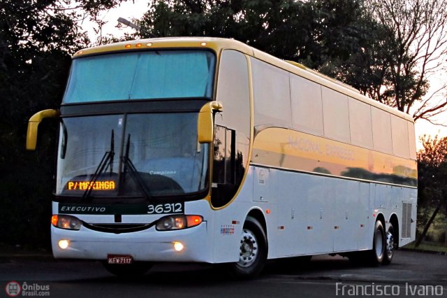 Nacional Expresso 36312 na cidade de Assis, São Paulo, Brasil, por Francisco Ivano. Número da foto: #505232.