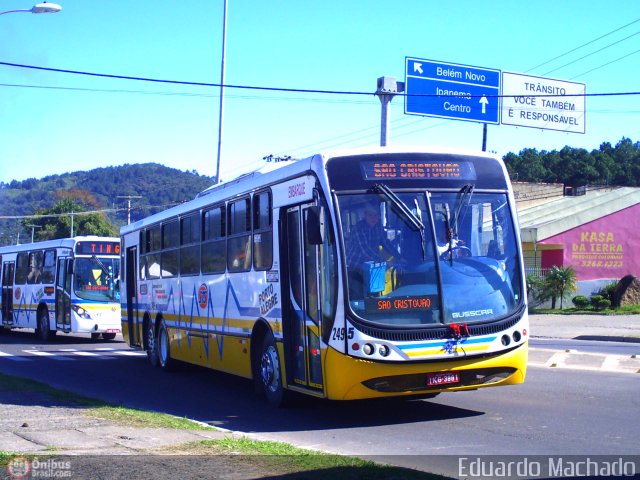 Restinga Transportes Coletivos 2495 na cidade de Porto Alegre, Rio Grande do Sul, Brasil, por Eduardo Machado. ID da foto: 505106.