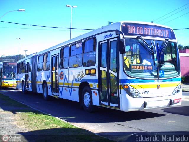 Restinga Transportes Coletivos 2414 na cidade de Porto Alegre, Rio Grande do Sul, Brasil, por Eduardo Machado. Número da foto: #505093.