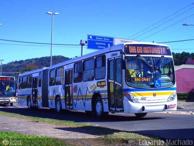 Restinga Transportes Coletivos 2413 na cidade de Porto Alegre, Rio Grande do Sul, Brasil, por Eduardo Machado. Número da foto: #505099.