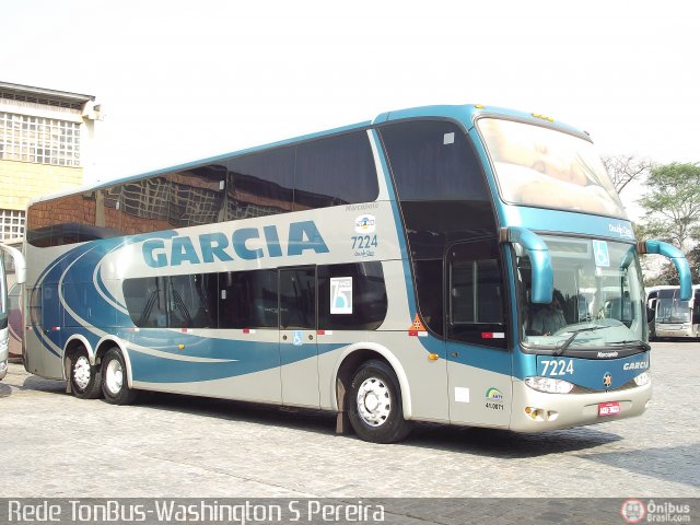 Viação Garcia 7224 na cidade de São Paulo, São Paulo, Brasil, por Washington Silva Pereira. ID da foto: 504808.