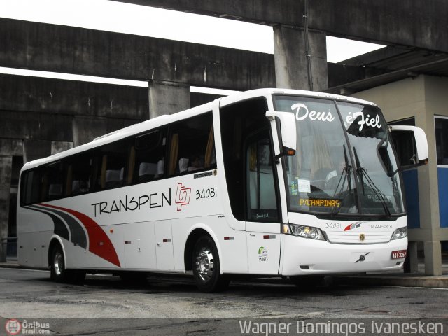 Transpen Transporte Coletivo e Encomendas 34081 na cidade de Curitiba, Paraná, Brasil, por Wagner Domingos Ivanesken. Número da foto: #506709.