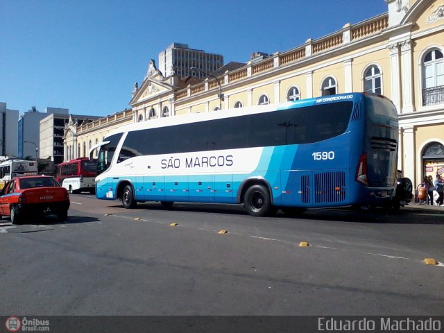 Expresso São Marcos 1590 na cidade de Porto Alegre, Rio Grande do Sul, Brasil, por Eduardo Machado. Número da foto: #506047.