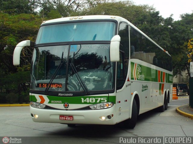 Cia. São Geraldo de Viação 14875 na cidade de São Paulo, São Paulo, Brasil, por Paulo Ricardo. ID da foto: 508366.