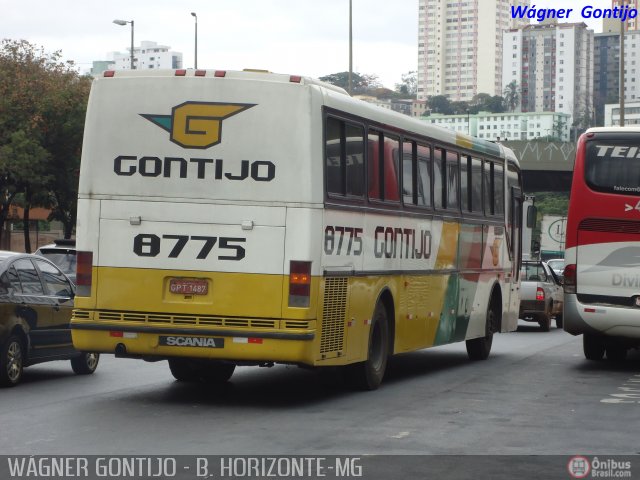 Empresa Gontijo de Transportes 8775 na cidade de Belo Horizonte, Minas Gerais, Brasil, por Wagner Gontijo Várzea da Palma-mg. ID da foto: 507626.