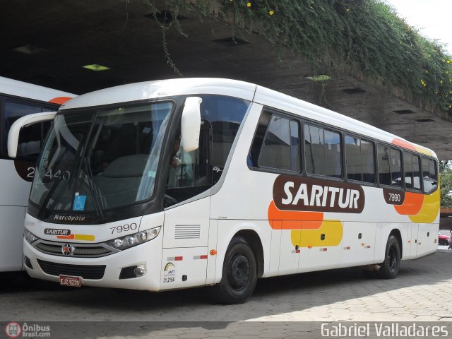 Saritur - Santa Rita Transporte Urbano e Rodoviário 7990 na cidade de Belo Horizonte, Minas Gerais, Brasil, por Gabriel Valladares. Número da foto: #509186.