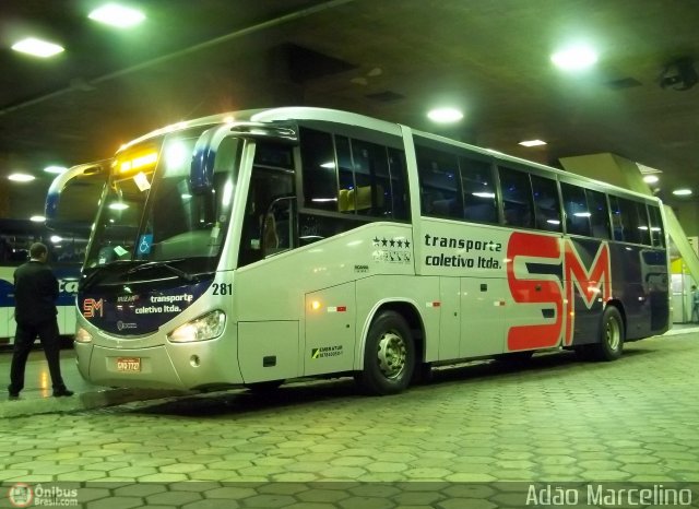 Transporte Coletivo Santa Maria 281 na cidade de Belo Horizonte, Minas Gerais, Brasil, por Adão Raimundo Marcelino. ID da foto: 510040.