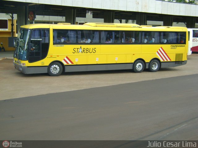 Viação Itapemirim 44087 na cidade de Ribeirão Preto, São Paulo, Brasil, por Julio Cesar Lima. Número da foto: #510830.