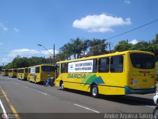 Viação Garcia 7655 na cidade de Londrina, Paraná, Brasil, por André Aguirra Taioqui. ID da foto: 510322.