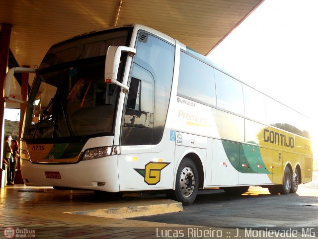 Empresa Gontijo de Transportes 11735 na cidade de João Monlevade, Minas Gerais, Brasil, por Lucas  Ribeiro. Número da foto: #511389.