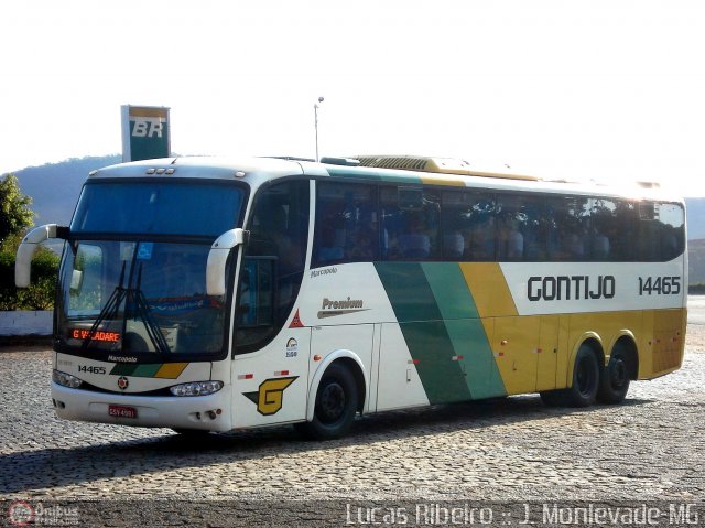 Empresa Gontijo de Transportes 14465 na cidade de João Monlevade, Minas Gerais, Brasil, por Lucas  Ribeiro. Número da foto: #511392.