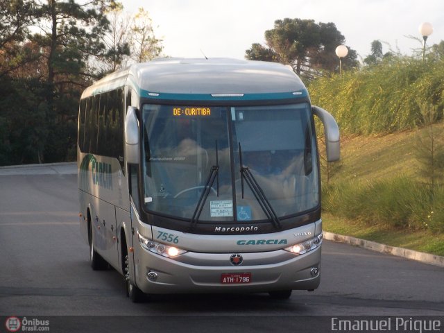 Viação Garcia 7556 na cidade de Ponta Grossa, Paraná, Brasil, por Emanuel Prique. ID da foto: 475562.