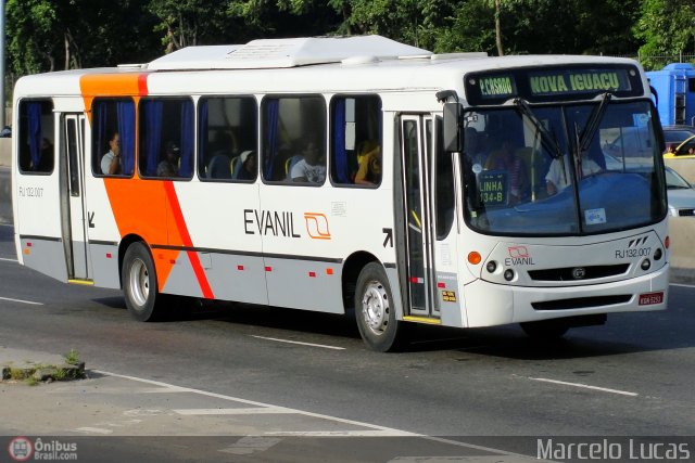 Evanil Transportes e Turismo RJ 132.007 na cidade de Rio de Janeiro, Rio de Janeiro, Brasil, por Marcelo Lucas. Número da foto: #476931.