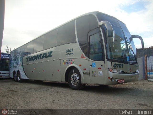 Transportes Thomaz 0101 na cidade de Aparecida, São Paulo, Brasil, por Celso  Junior. Número da foto: #511544.