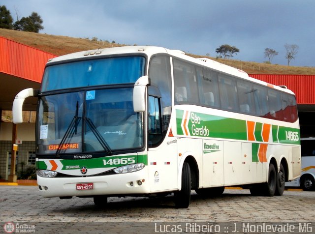 Cia. São Geraldo de Viação 14865 na cidade de João Monlevade, Minas Gerais, Brasil, por Lucas  Ribeiro. Número da foto: #512028.