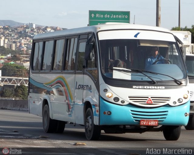 Lorena Turismo 1017 na cidade de Belo Horizonte, Minas Gerais, Brasil, por Adão Raimundo Marcelino. Número da foto: #513049.