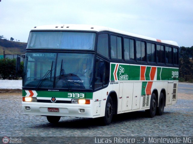 Cia. São Geraldo de Viação 3133 na cidade de João Monlevade, Minas Gerais, Brasil, por Lucas  Ribeiro. Número da foto: #511960.