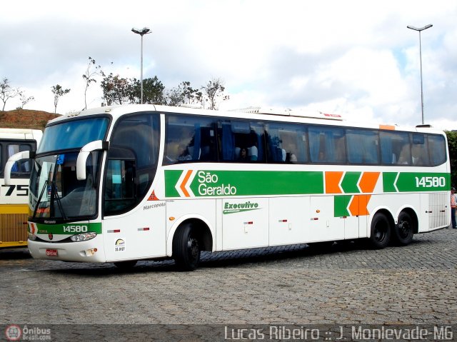 Cia. São Geraldo de Viação 14580 na cidade de João Monlevade, Minas Gerais, Brasil, por Lucas  Ribeiro. Número da foto: #511998.